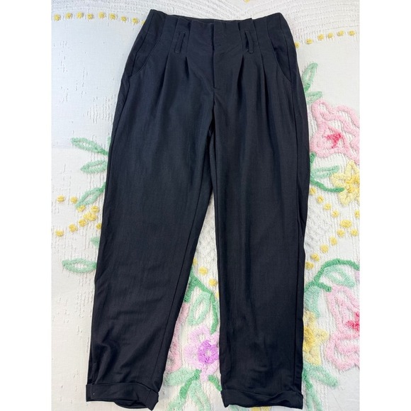 índigo rein Pants - Indigo REIN  Black Pleated High Waist Trousers Women's Size‎ 5 6